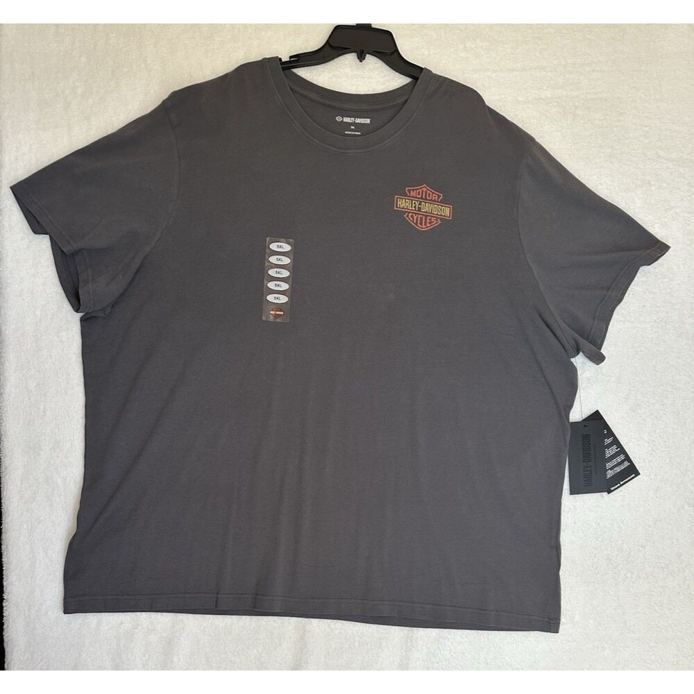 Harley Davidson Gray T-Shirt Eagle 5XL Genuine Motorclothes NWT (8056)